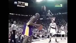 Blazers vs Lakers  Sabonis Highlights vs Shaquille O'Neal