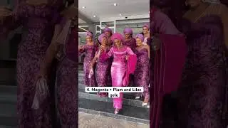 10 Amazing Asoebi colors combinations you all need✨ #wedding #reels #nigerianwedding #asoebistyles