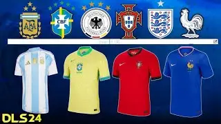 DLS 24 | New National Kits For Euro & Copa America in Dream League Soccer 2024
