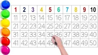 1 to 50 Counting Numbers | Easy Learning for Kids