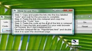 Rapidshare Hack