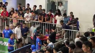 Encho Serrano in a stretcher PGL vs Q.C (5/2/24) #mpbl #basketballgame #basketballplayer #injury