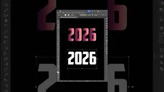 Adobe illustrator 2026 -- tips to crate text gradient like pro #shorts