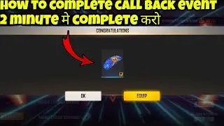 How to complete Diwali parachute call back event in free fire || Today call back event in free fire