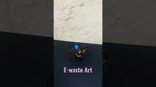 E-waste spider|scrap art|Art & craft#ewaste