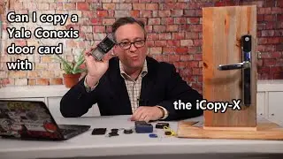 Using the iCopy-X  to copy the RFID card for the Yale Conexis series of locks.