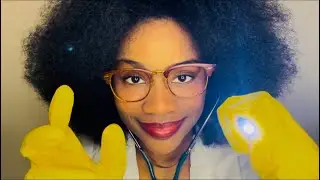 ASMR | MONSTER CRANIAL NERVE EXAM 6 - Mad Scientist Roleplay ( soft-spoken, light, fire, ear to ear)