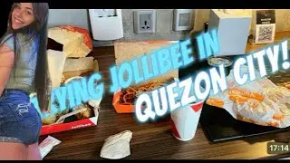 TRYING JOLLIBEE FOR THE FIRST TIME IN QUEZON CITY!