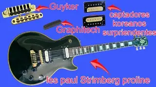 guitarra les paul Strimberg com upgrade