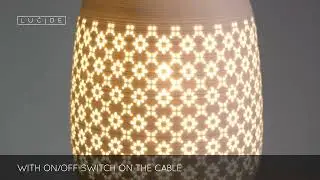LUCIDE TIESSE 154 PORCELAIN TABLE LAMP - WHITE