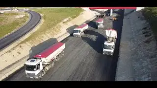 Enrobé de la future 2X2 voies entre Presle et Les Ulmes Partie 1__TPPL SAUMUR