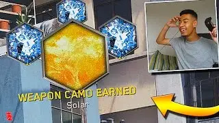 UNLOCKING SOLAR CAMO & ALL SECONDARIES DIAMOND IN ONE GAME! *LIVE REACTION*