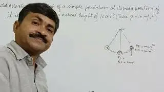 #Numerical Physics # velocity of simple pendulum  if  rises at height #conservation of energy