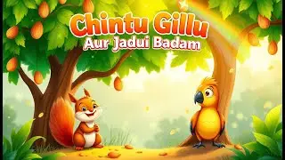 🐿️Chintu Gillu Aur Jadui Badam | Moral Story For Kids In Hindi | बच्चों की प्यारी कहानी