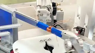 The ferrite core winding machine with automatic  winding machine