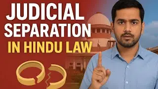 Judicial Separation in Hindu Law | Section 10 Explained | Family Law