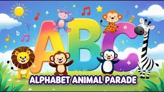 Alphabet Animal Parade! | A to Z Animal Song for Kids 🐒🦓🎶