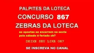 Palpites da loteca 867
