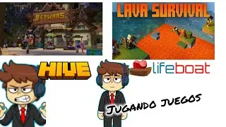 Jugando Bedwars y Lava survival