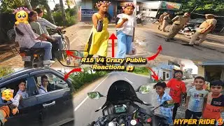 Crazy Scene Hogya 😍 R15 V4 Cute Girl Reaction + Kids Reaction | Sunday Ride
