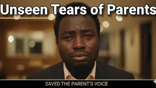 Невидимые слезы родителей &ndash; глубокий жизненный урок для детей.