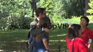 Tim DeKay on location for 'White Collar' in Central Park ...