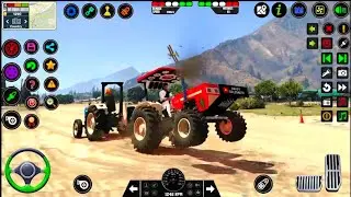 Tractor Trolley Transport Cargo Simulator - Heavy Tractor Offroad Driving 3D : Android Gameplay