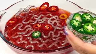Makin veggie Ramen bowl with Glass ingredients 