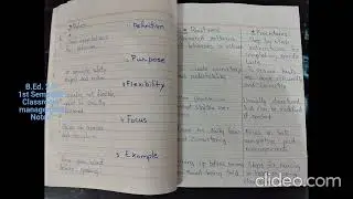 B.Ed. 2.5-1st Sem | Classroom Management notes | KU affiliated colleges |