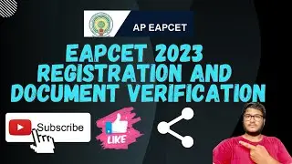 EAPCET-23 Councelling Registration and Document Verification Process Explained || #eapcet #eapcet23