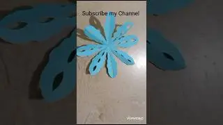 Paper Snowflakes ❄️ #shorts #viral #trending #snowflakes #winterdecoration #christmasdecor