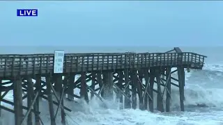 Flagler pier damaged by Ian