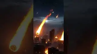 Asteroids vs. Missiles: Total City Destruction! #meteorite #asteroid #catastrophe #explosions