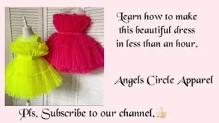 How to make simple and classy baby dress.