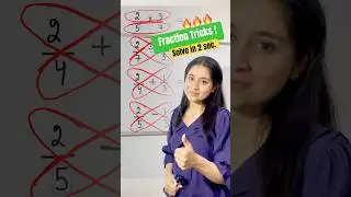 Fraction Tricks Maths 🔥 #shorts #youtubeshorts