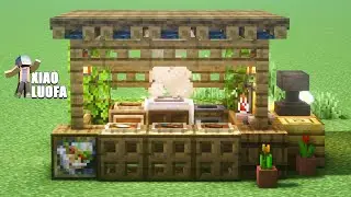 Minecraft Tutorial: How To Build a Simple Barbecue Stand【LUOFA】
