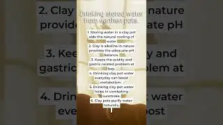 Clay pot water benefits #shorts. #water #pot #summar