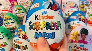 Compilation Marvel Kinder Surprise Maxi ASMR Unboxing 