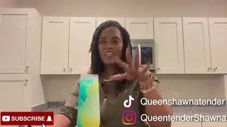 Make a colorful drink over ice
