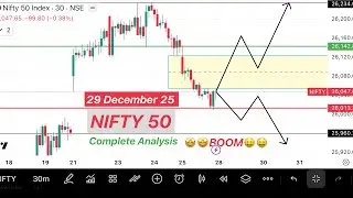Nifty prediction for tomorrow 29 December Monday| Tomorrow Market Prediction #nifty #niftyprediction