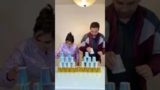 Paper cup pyramid break challenge..!#Shorts#Shorts