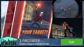 Pure sniper Z6 Central park Boss 3 FIRESTARTER || Kill all the molotov  throwers