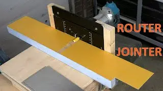 DIY Benchtop Jointer | Turning a Horizontal Router Table into a Metal-Surfaced Jointing Tool
