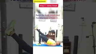 #Glutes Streak 3 - One Leg Bridge Pose #shorts #viral