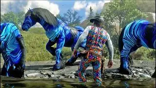 Arthur Spots a Rare Sapphire Strided Horse at Upper Montana River &ndash; Most Unique Horse in the Game!