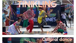 Tinikling or bamboo dance of Filipinos/ Philippines 