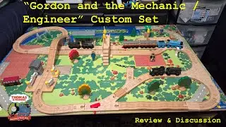Gordon and the Mechanic/Engineer - CUSTOM Thomas Wooden Railway Story Set