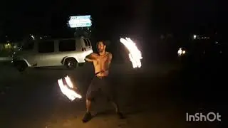 Fire Spinning a Dragon Staff (If I Die Tonight tribute to J-Love)