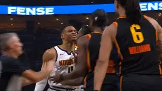 Russell Westbrook has words for Jaylin Williams after he shoved Nikola Jokic