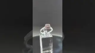10K White Gold Diamond Halo Ring